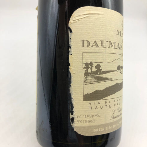 マス ド ドマ ガサック 1995 18.5% 750ml Mas de Daumas Gassac Rouge フランスワイン【G1】
