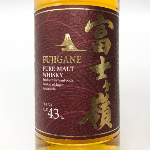 東京都限定◆富士ヶ嶺 ピュアモルト ウイスキー 江戸切子セット 700ml 43% FUJIGANE PURE MALT 【Y】