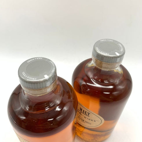 東京都限定◆ニッカ ウイスキー ピュアモルト 蒸留所限定 ブラック レッド 500ml 43% NIKKA WHISKY PURE MALT 2本セット 【R1】