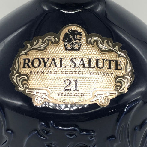 ロイヤルサルート 21年 青 陶器ボトル 700ml 40% ROYAL SALUTE スコッチウイスキー【N4】