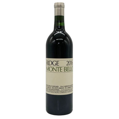 リッジ モンテ ベロ 2016 750ml 13.7% RIDGE カリフォルニアワイン【K0】