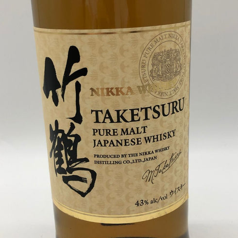 東京都限定◆ニッカ 竹鶴 ピュアモルト 白ラベル 700ml 43% NIKKA 【J4】
