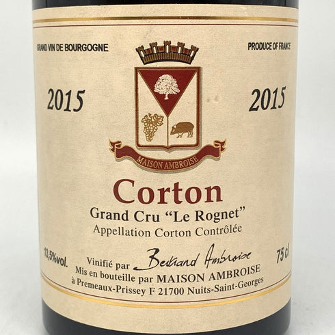ベルトラン アンブロワーズ コルトン グラン クリュ ル ロニェ 2015 750ml 13.5% Bertrand Ambroise Corton le Rognet ブルゴーニュワイン【W4】