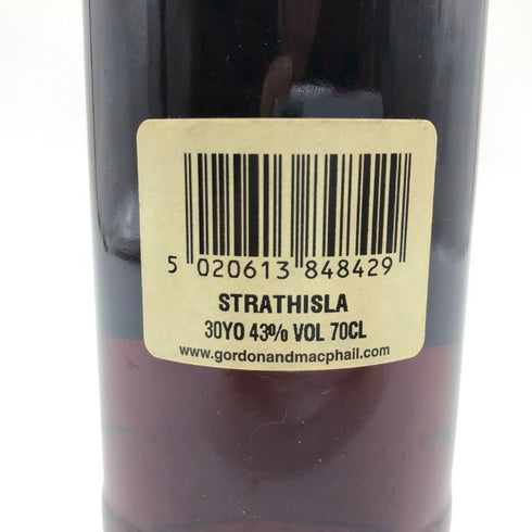 ゴードン&マクファイル ストラスアイラ 30年 グレンリベット 700ml 43% GORDON&MACPHAIL STRATHISLA GLENLIVET スコッチウイスキー【P4】