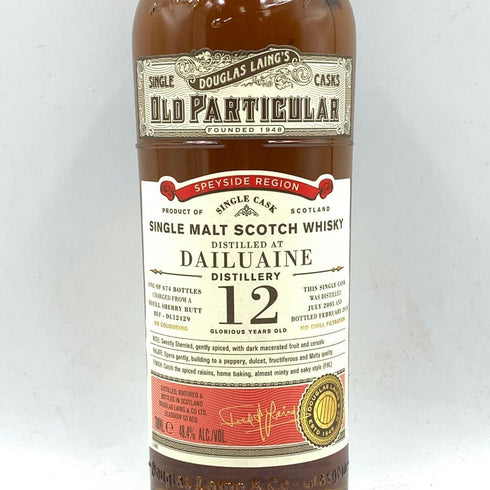 ダグラスレイン オールド パティキュラー ダルユーイン 12年 2005 700ml 48.4% DOUGLAS LAING'S Old Particular Dailuaine 【T1】