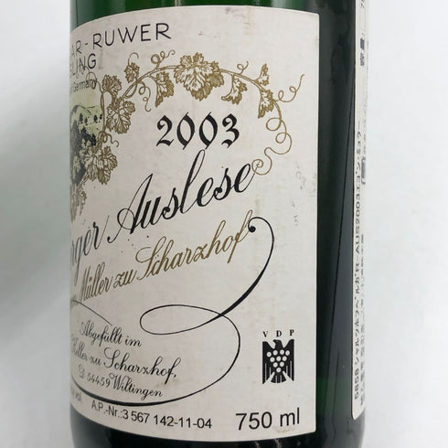 エゴン ミュラー シャルツホーフ ベルガー 2003 750ml 14% Egon Muller Scharzhof Berger 白ワイン【H4】