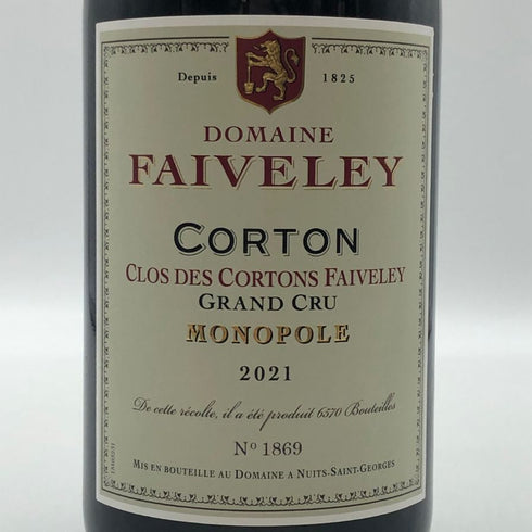 ドメーヌ フェヴレ コルトン クロ デコルトン フェヴレ グラン クリュ 2021 750ml 13.5% Faiveley Corton Clos des Cortons ブルゴーニュワイン【B3】