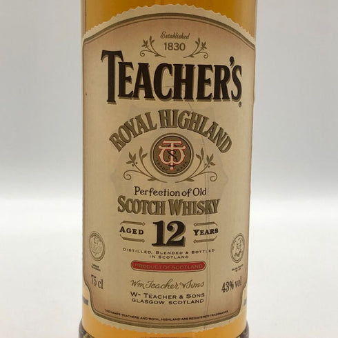 ティーチャーズ 12年 ロイヤル ハイランド 旧 750ml 43% TEACHER'S ROYAL HIGHLAND スコッチウイスキー【U0】