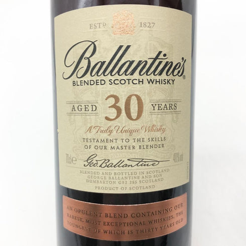 バランタイン 30年 現行 700ml 40% BALLANTINE'S スコッチウイスキー【D】