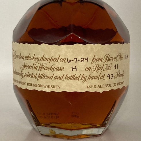 ブラントン シングルバレル 2024 750ml 46.5% Blanton's SINGLE BARREL バーボン【N2】