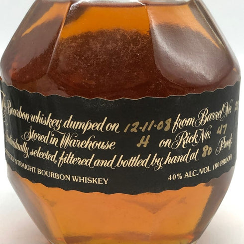 ブラントン シングルバレル ブラックラベル 2008 750ml 40% Blanton Black バーボン【W4】