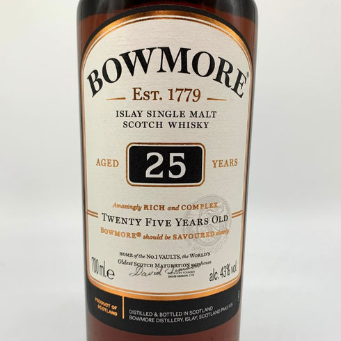 ボウモア 25年 700ml 43% BOWMORE スコッチウイスキー【I4】