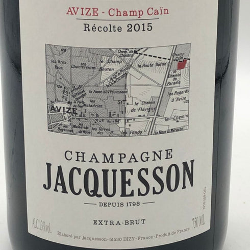 ジャクソン アヴィズ シャン カン エクストラ ブリュット 2015 750lm 12.5% Jacquesson Avize Champ Caïn Extra-Brut シャンパン【Z0】
