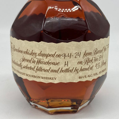 ブラントン シングルバレル 2024 750ml 46.5% Blanton's SINGLE BARREL バーボン【H4】