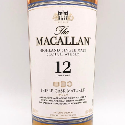 マッカラン 12年 トリプルカスク 700ml 40% The MACALLAN 箱付 スコッチウイスキー【G2】