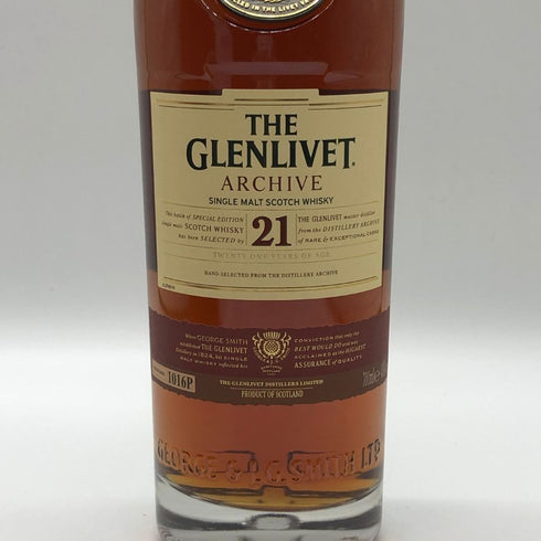 ザ グレンリベット アーカイブ 21年 700ml 43% THE GLENLIVET スコッチウイスキー【U1】