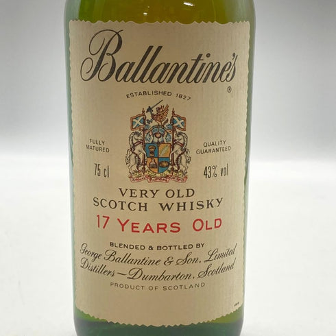 バランタイン 17年 ベリーオールド 青青紋章 旧ボトル 700ml 43% Ballantines's Very Old スコッチウイスキー【F2】