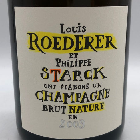 ルイロデレール ブリュット ナチュール フィリップ スタルク 2009 750ml 12% LOUIS ROEDERER BRUT NATURE PHILIPPE STARCK シャンパン【Y0】