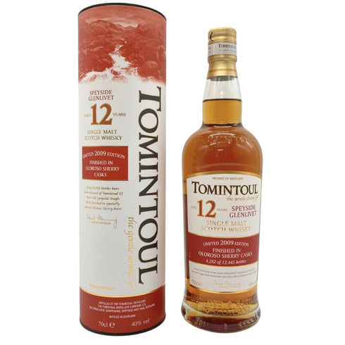 トミントール 12年 オロロソシェリーカスク スペイサイド グレンリベット リミテッドエディション 2009 700ml 40% TOMINTOUL 【D2】