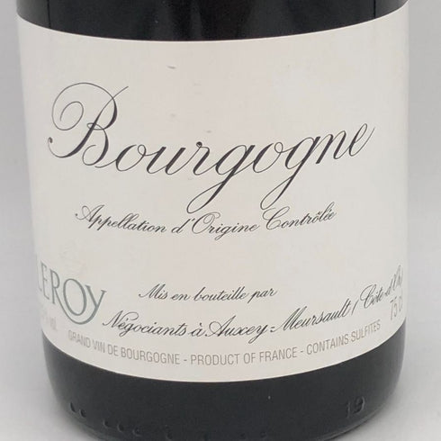 メゾン ルロワ ブルゴーニュ ルージュ 2017 750ml 12.5% MAISON LEROY Bourgogne ブルゴーニュワイン【D4】