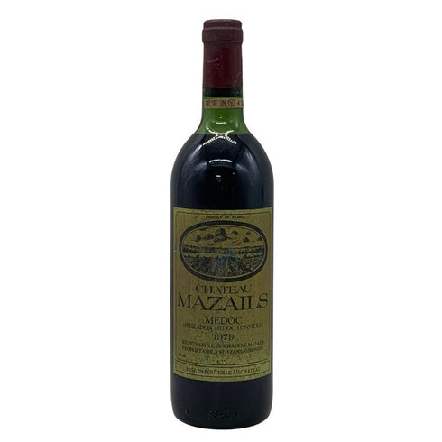 シャトー マゼール 1979 700ml 13%未満 Chateau Mazails ボルドーワイン【A0】