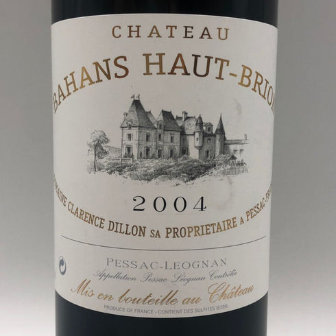 シャトー バーン オー ブリオン 2004 750ml 12.5% Chateau Bahans Haut-Brion ボルドーワイン【W1】