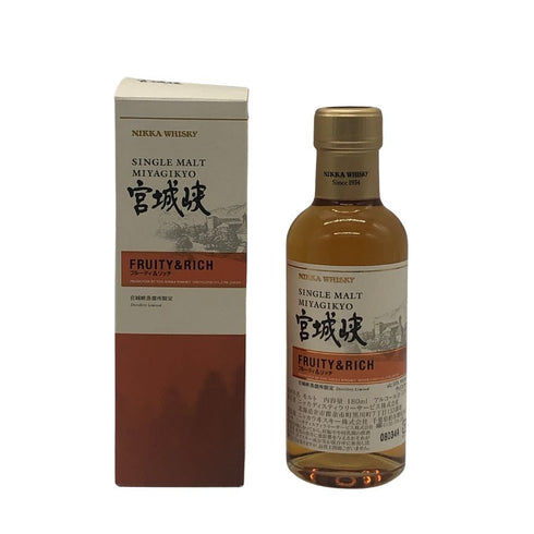 東京都限定◆ニッカ 宮城峡 シングルモルト フルーティ&リッチ 180ml 55% NIKKA FRUITY&RICH 【F3】