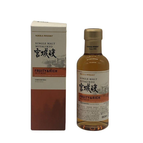 東京都限定◆ニッカ 宮城峡 シングルモルト フルーティ&リッチ 180ml 55% NIKKA FRUITY&RICH 【F3】
