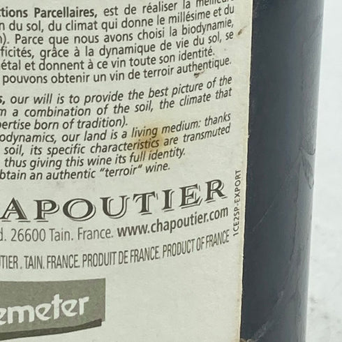 ミシェル シャプティエ エルミタージュ ルージュ ル メアル 2010 750ml 13.5% Michel Chapoutier ERMITAGE LE MEAL【F】
