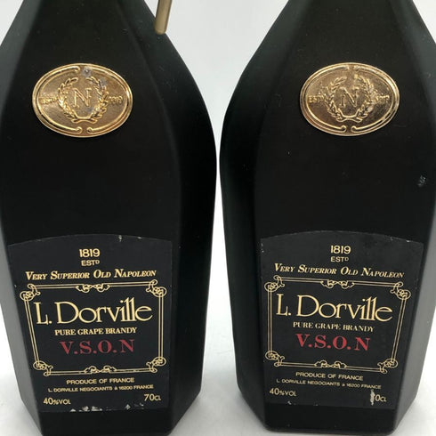 ブランデー4本セット ドーヴィル VSON 2本&ラーセン VSOP&JPシェネ XO ブランデー【MA7】