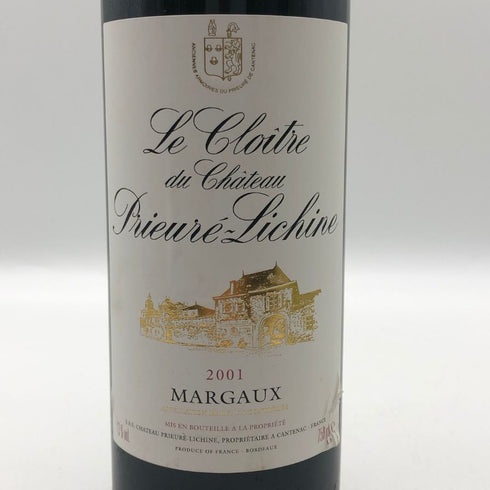 ル クロワトル デュ シャトー プリューレ リシーヌ 2001 750ml 13% Le Cloitre du Chateau Prieure Lichine ボルドーワイン【Q4】