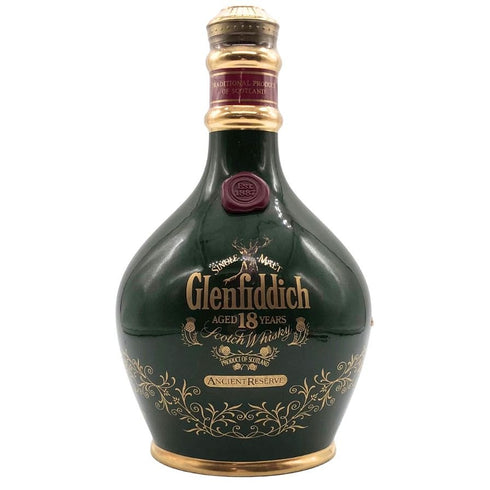 グレンフィディック 18年 エンシェントリザーブ 緑陶器 750ml 43% Glenfiddich スコッチウイスキー1202g【J2】