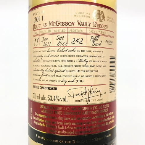 ザ ヴォルト ブレアアソール 11年 Ysカスク 700ml 53.4% THE VALUT Blair Athol スコッチウイスキー【K】