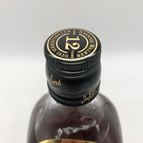 ジョニーウォーカー ブラックラベル 12年 黒キャップ 750ml 43% Johnnie Walker BLACK LABEL スコッチウイスキー【T1】