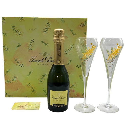 ジョセフ ペリエ キュヴェ ロワイヤル ブリュット ハーフボトル グラスセット 375ml 12% JOSEPH PERRIER シャンパン【D1】