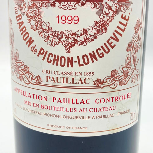 シャトー ピション ロングヴィル バロン 1999 750ml 13% CHATEAU PICHON LONGUEVILLE ボルドーワイン【J】