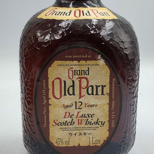 グランド オールドパー 12年 デラックス 1000ml 43% Grand Old Parr De Luxe スコッチウイスキー【C1】
