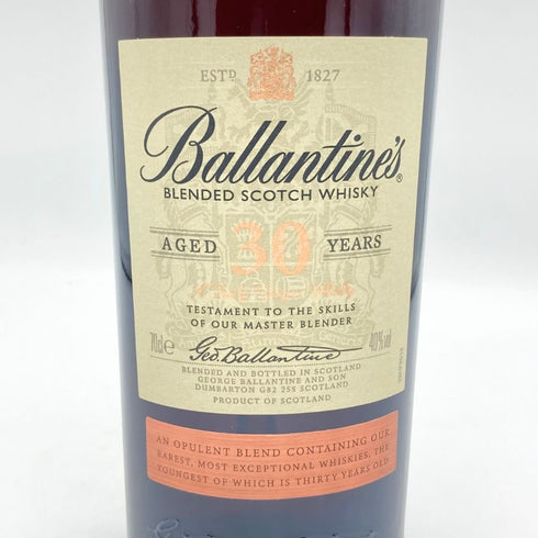 バランタイン 30年 現行 700ml 40% BALLANTINE'S スコッチウイスキー【S2】