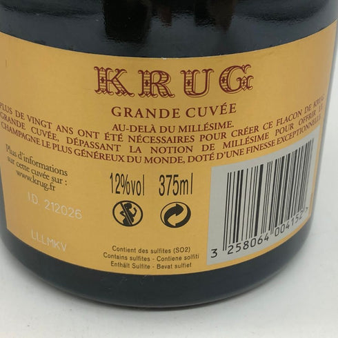 クリュッグ 白 375ml 12% KRUG シャンパン【F0】