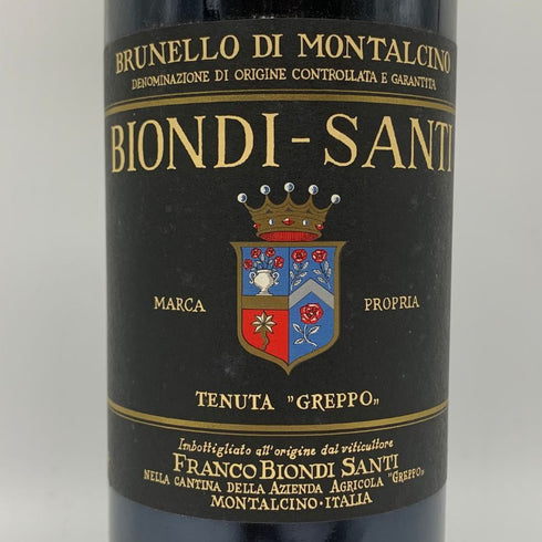 ブルネッロ ディ モンタルチーノ ビオンディ サンティ 1988 750ml 13% Biondi Santi Brunello di Montalcino イタリアワイン【F1】