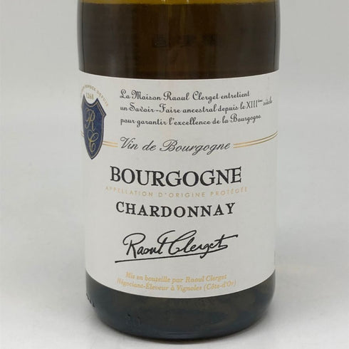 ラウル クラージェ ブルゴーニュ シャルドネ 2018 750ml 13% Raoul Clerget Bourgogne CHARDONNAY 白ワイン【L2】