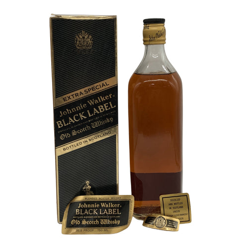 ジョニー ウォーカー ブラックラベル エクストラ スペシャル 特級 黒金キャップ 750ml 43% Johnnie Walker Black Label Extra Special スコッチウイスキー【A0】