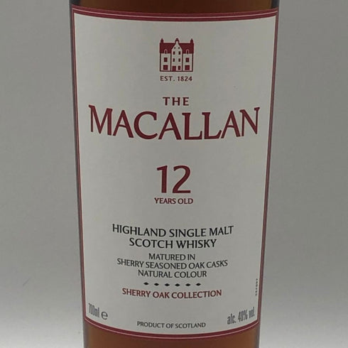 マッカラン 12年 シェリーオーク コレクション 700ml 40% MACALLAN SHERRY OAK COLLECTION スコッチウイスキー【H1】