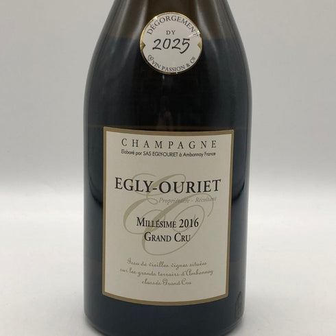 エグリ ウーリエ グラン クリュ ミレジメ 2016 750ml 12.5% EGRY OURIET シャンパン【p4】