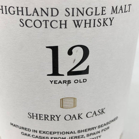 ザ マッカラン 12年 シェリーオークカスク 700ml 40% The MACALLAN 箱無 スコッチウイスキー【A1】