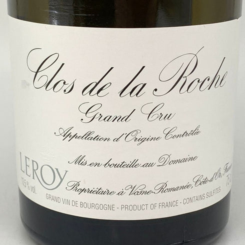 ドメーヌ ルロワ クロ ド ラ ロッシュ 2015 750ml 13.5% 空き瓶 Domaine Leroy Clos de la Roche【D1】