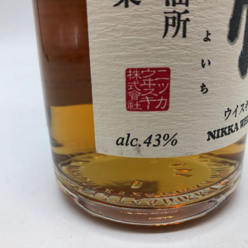 東京都限定◆ニッカ シングルモルト 余市 石炭直火蒸溜 ウイスキー 500ml 43% NIKKA YOICHI 【C】
