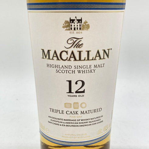 マッカラン 12年 トリプルカスク 350ml 40% MACALLAN 【T】