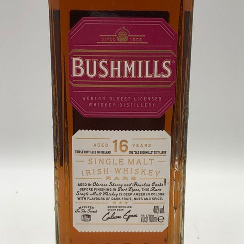 ブッシュミルズ 16年 シングルモルト 700ml 40% BUSHMILLS アイリッシュウイスキー【B4】