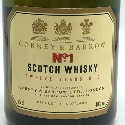 コーニー&バロウ No.1 12年 750ml 40% Corney & Barrow スコッチウイスキー【Y0】